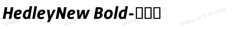 HedleyNew Bold字体转换